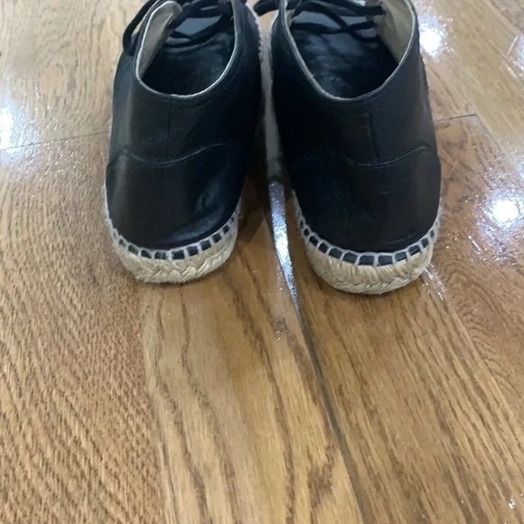 Chanel Leather Black Espadrille High Top 10 - Picture 3 of 9
